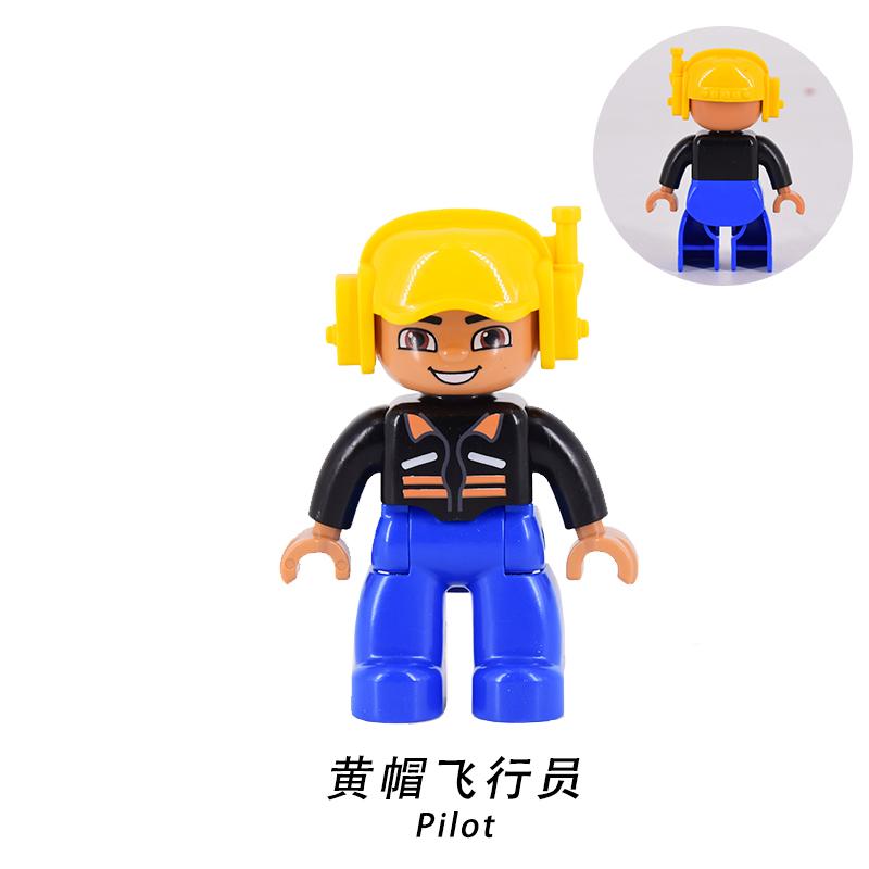 Figure Singole Pompieri Bambino Ladro Poliziotto Mamma Taglia Grande figure familiari Mattoncini mattoni Giocattoli per Bambini regali