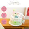 Cartoon Pet Birthday Cake Plush Toy Ornament - Cute Table Companion & Children's Gift