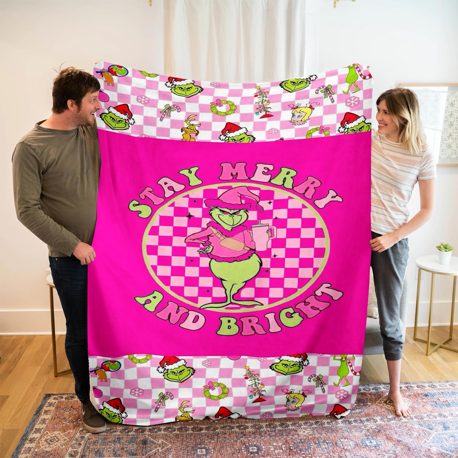 

Flannel Blanket Christmas Exclusive Personalized Blanket Digital Printing One Size