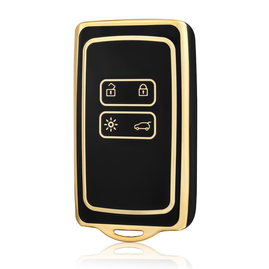 Car Key Case Cover For Renault Koleos Kadjar Captur Megane Talisman Espace ClioTPU Car Key Case Cover Fob Keychain 4 Buttons