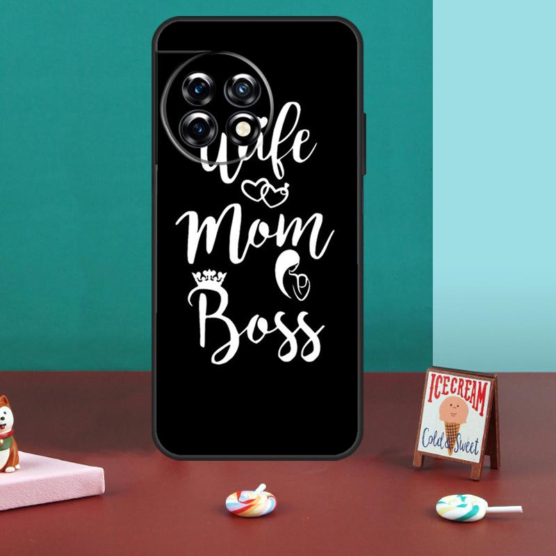 Wife Mom Boss For OnePlus 15 13 12 11 10 13T 10T 10R 12R 13R Case For OnePlus Nord 5 CE 3 2 4 Lite N20 N30