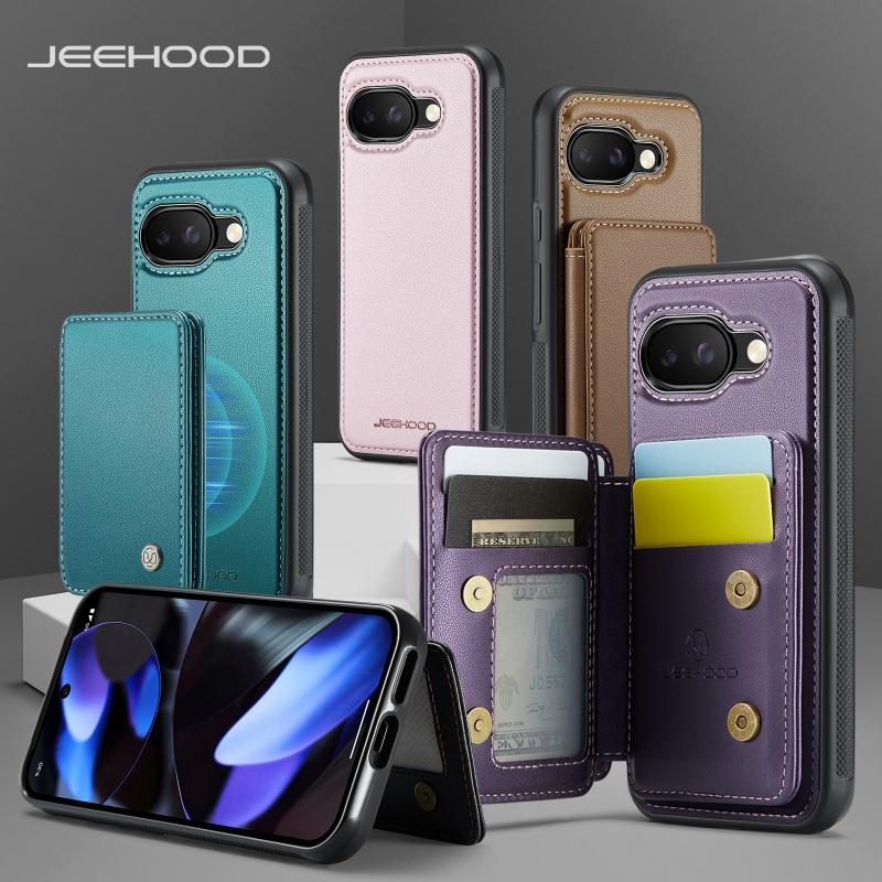 2 In 1 Removable Magnetic Wallet Case For Google Pixel 10 Pro XL 9Pro XL 9A Premium Leather Multi Card Slots Kickstand Cover