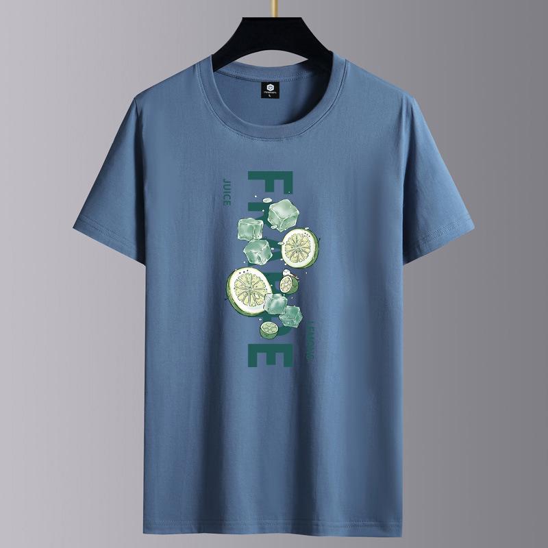 Men's Cotton Short-Sleeve Summer T-Shirt - Loose Fit Trendy Top