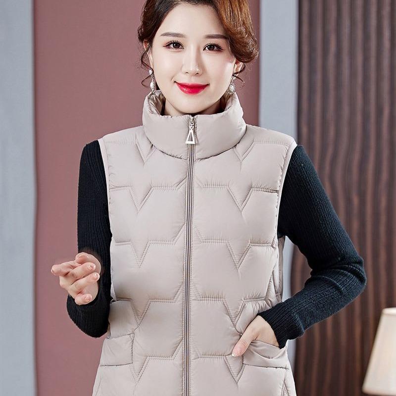 Die Ältere Baumwollweste Mutterkleidung Baumwolle Stehkragen Freizeitweste Warm Winter