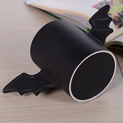 İngiliz Yarasa Kupası Yaratıcı Batman Seramik Kupa Çizgi Film Batman Kanatları 3D Su Bardağı Kahve Kupası