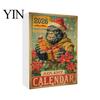 Christmas Gifts for Kids Advent Calendar, Ape Series 24 Day Countdown Box with Holiday Calendar Acrylic Pendants, Festive Tree Hanging Ornaments Home