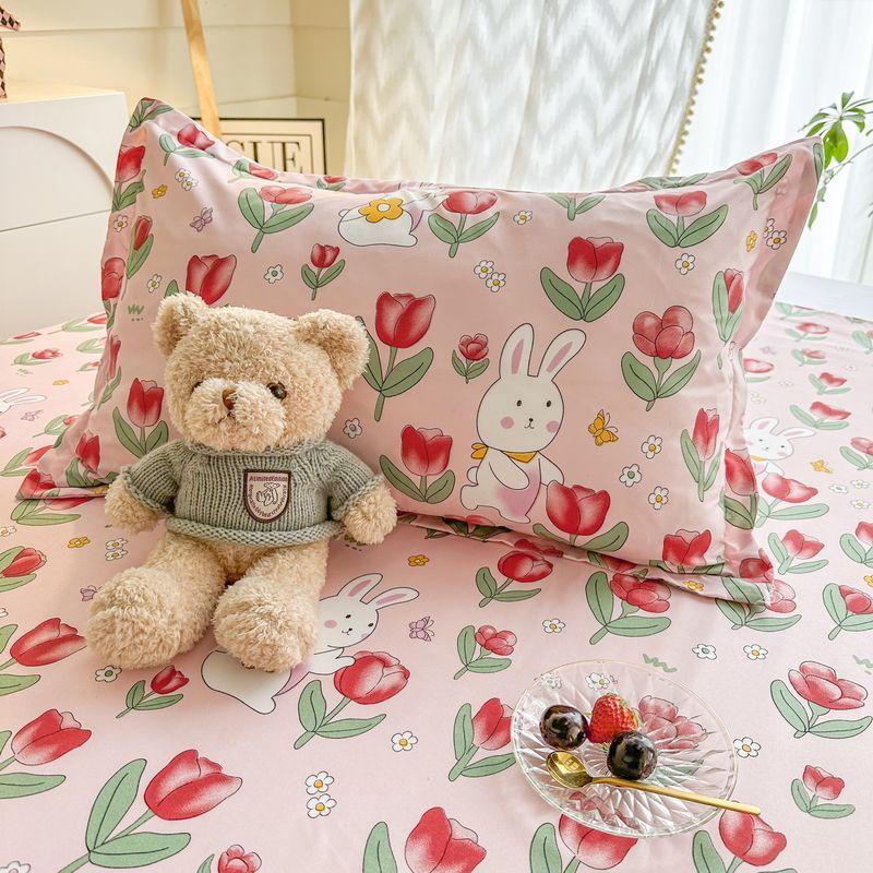 Breathable Printed Pillow Case 48x74cm Removable Pillowcase Ins Pastoral Home Textile Bathroom Household Soft Pillows Cover 2pcs