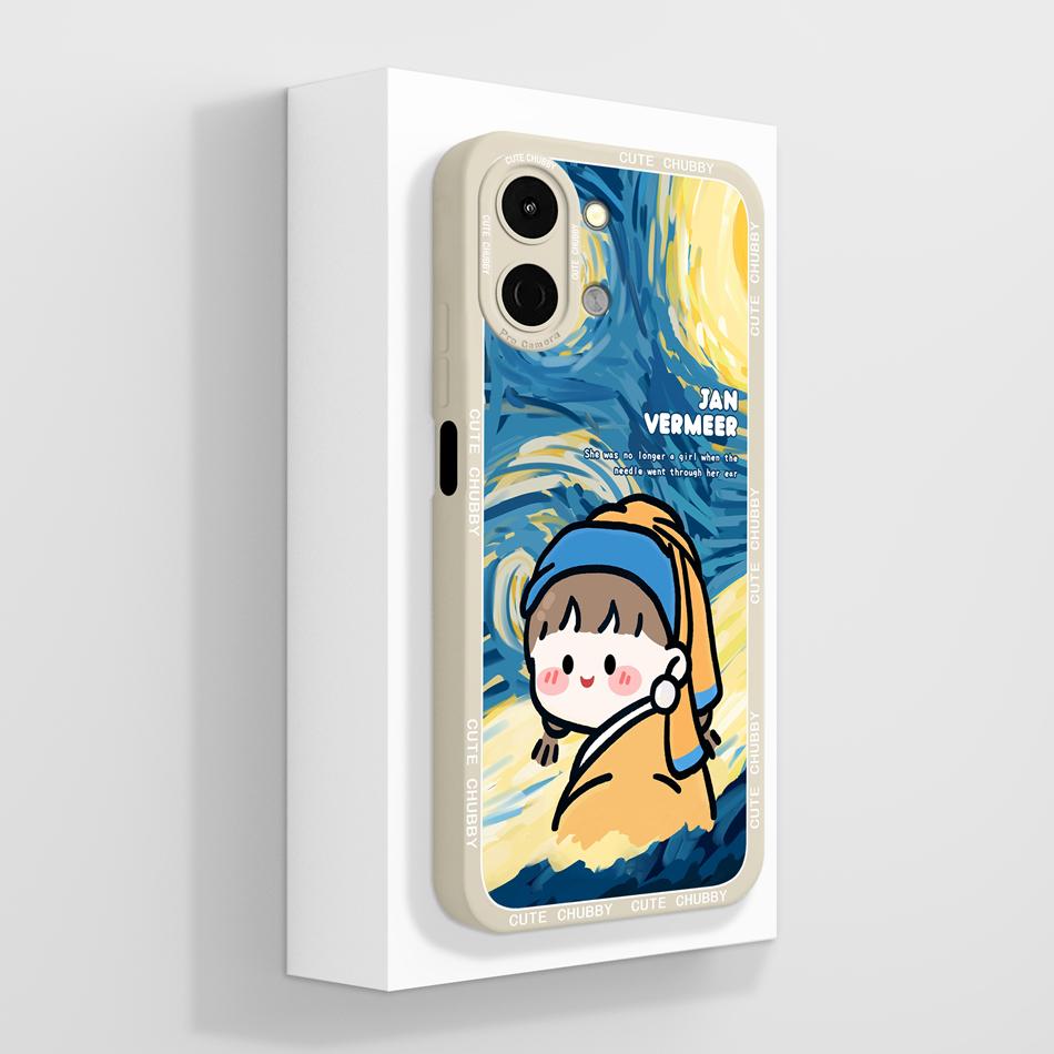 Artistic Style Case For Tecno Spark Go 3 / GO 2 / GO 1 1S / GO 2024 2025 Anti Drop Funda Soft Liquid Silicone Phone Back Cover