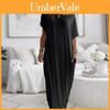 Milk Silk Long Dress With Splicing Design For Casual Summer Wear