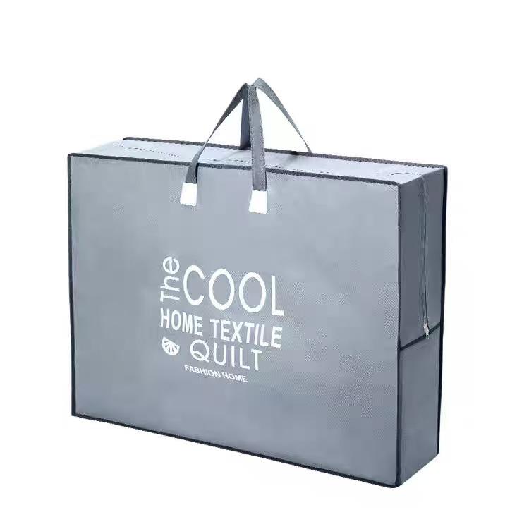 Foldable Non-Woven Tote Bag for Storing Student Dormitory Mattress and Quilt - Large Capacity