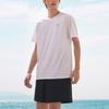 Anta Running Series Solid Color Crew Neck Pullover Short Sleeve T-Shirt Straight Leg Shorts Casual Sports Set Men Sports Set Pure-White 952425201-2