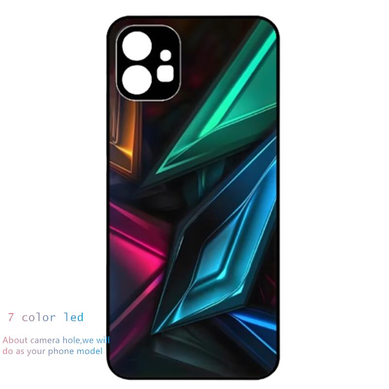 For Nothing Phone 3a LED Cover Nothing Phone 3a Pro Flash Fundas Camera Protector Luminous Back Case For Nothing Phone 1 2 3