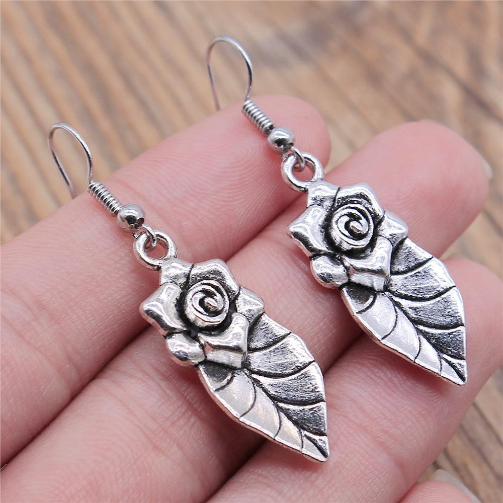 54 Styles Vintage Fashion Women Jewelry Flower Dangle Earring Drop Jewelry Accessories For Women Sunflower Rose Daisy Earrings