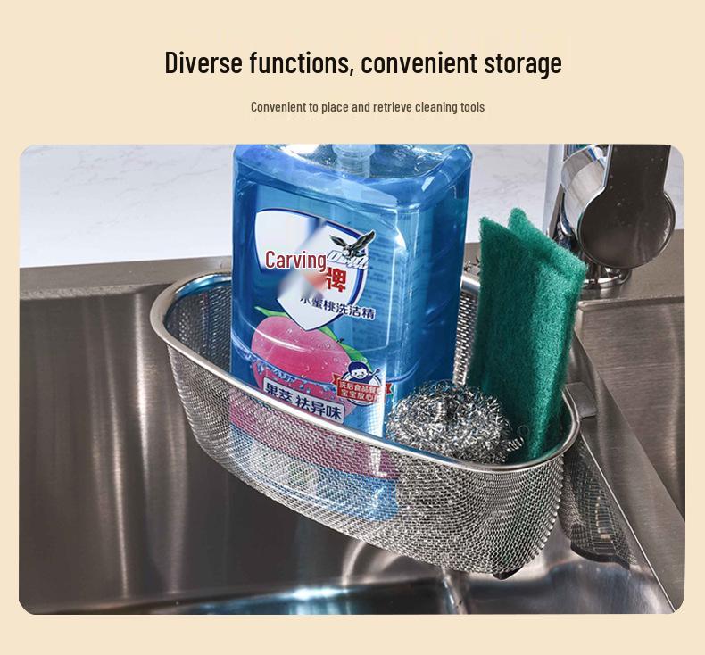 Stainless Steel Triangle Sink Drain Basket for Vegetables and Residue