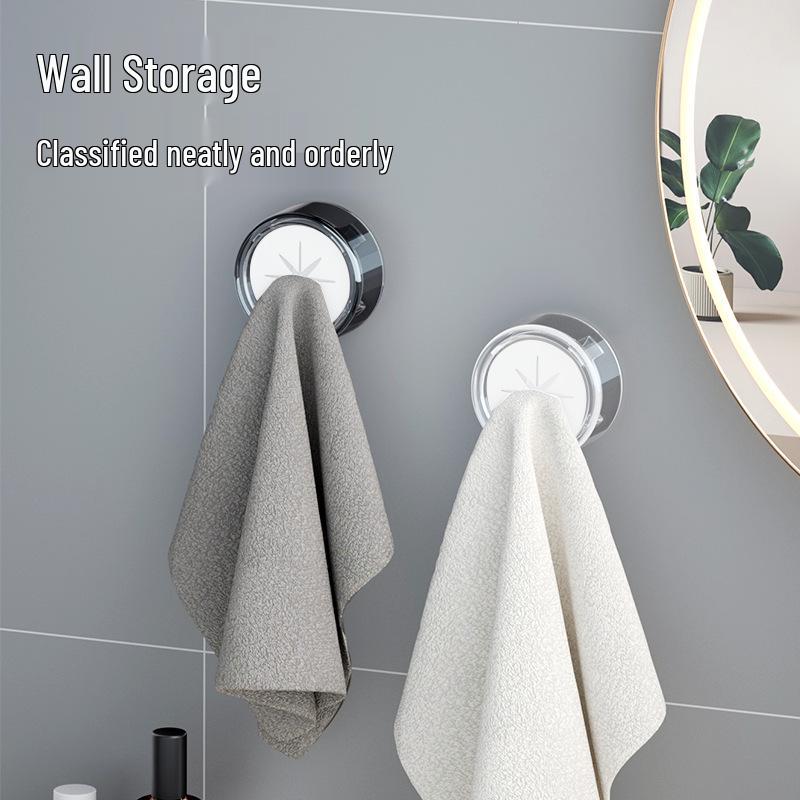 No-Drill Towel Hook and Rack for Quick Hanging and Storage