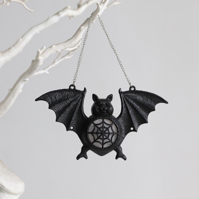 1 Pcs New Halloween Luminous Bat Light Colorful Gradient Plastic Bat Pendant Pendant Ghost Festival Decoration Props Bat