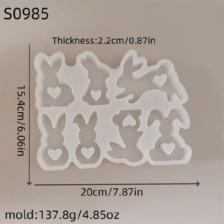 Easter Rabbit Silicone Molds Candle Moulds Food Grade Safe Crafting Molds Perfect for Holiday Making Candle Ornament