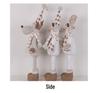 Telescopic Christmas Snowman and Knitted Reindeer Ornaments for Holiday Window Displays