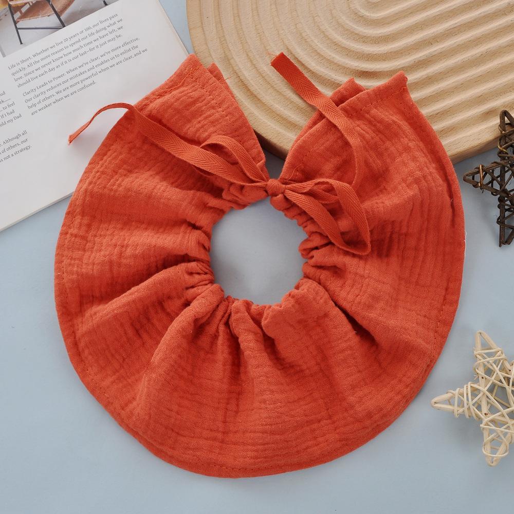 4 Layer Pure Cotton Gauze Baby Bibs Newborn Tie On Saliva Towel All Season Breathable Infant Drool Bib 10*66cm
