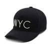Korean Fashion NYC Baseball Hat Casual UV Protection Cap Baseball Cap Unisex with Tag Large [Noname] K-POP [Free Size] [Adjustable] (Black - Size)