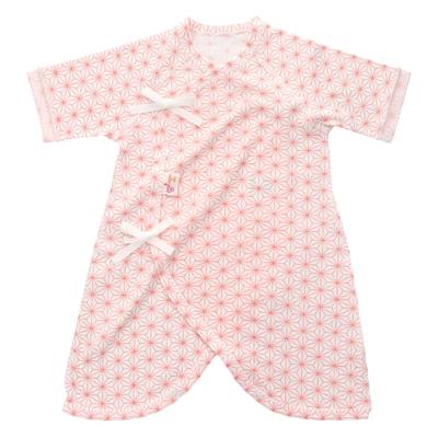Baby Castle Kombinationsgrößen Hanfblatt Made in Japan Unterhemd, 50-60, Muster, Rosa,