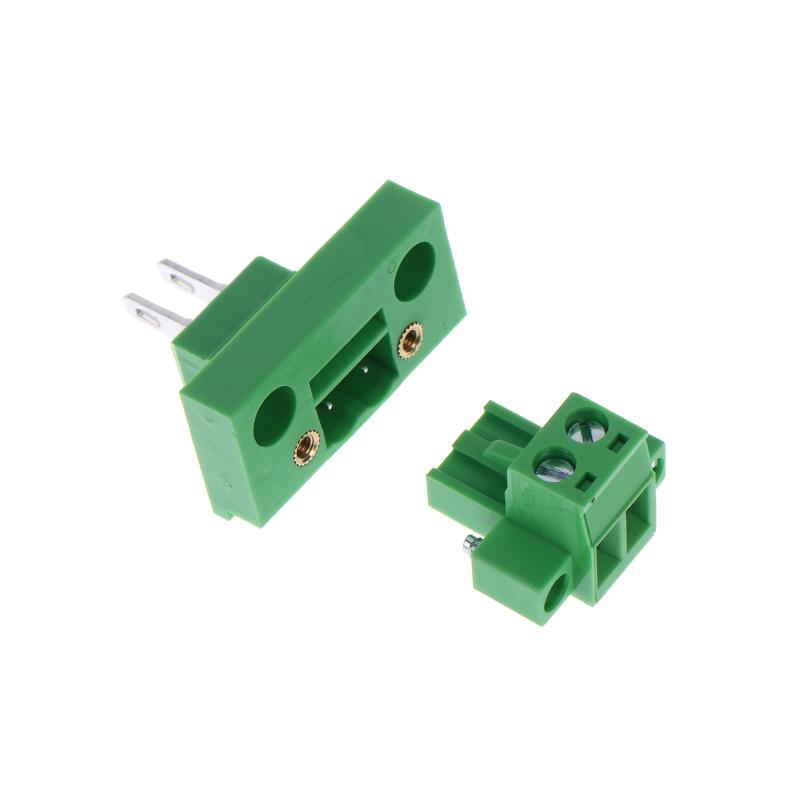 1 Satz 2Edgwb + 2Edgkm 5,08 Schalttafel-Schraubklemmenblock Drahtverbinder 5,08 mm Raster Stecker/Buchse Einsteckbare Klemmensteckerbuchsen