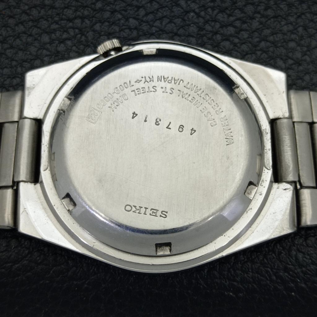UŻYWANY ORYGINALNY VINTAGE SEIKO ACTUS AUTOMATYCZNY JAPOŃSKI MĘSKI Z BIAŁĄ TARCZĄ Zegarek a433260-2 R115-a433260