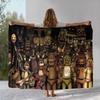 Horror Freddy F-FNAF Spiele Flanelldecke, Ultraweiche Warme Plüschdecke für Zuhause Schlafzimmer Bett Sofa Abdeckung Büro Camping Picknick