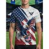 Maglia da Calcio Americana 2026 per Uomo Donna Bandiera USA Speciale Maglia da Calcio per Giovani Estate Competizione Genitore-Figlio Allenamento T-shirt