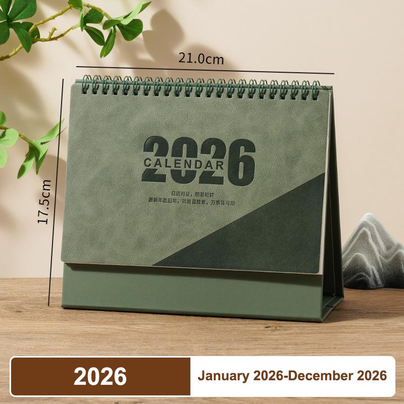 2026 Red Hollowed-Out Calendar Embossed Vintage Design Horse Year Table Calendar Chinese Style Souvenir Large-Sized Calendar