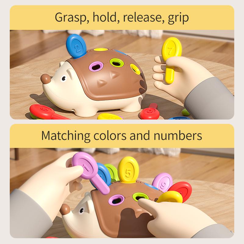 Zabawki Sensoryczne Jeżyki dla Maluchów Montessori Zabawki Rozwijające Motorykę Małą Niemowlę Przedszkolak Edukacyjne Sensoryczne Zabawki Podróżne na Wiek 1 2 3 4 Lata