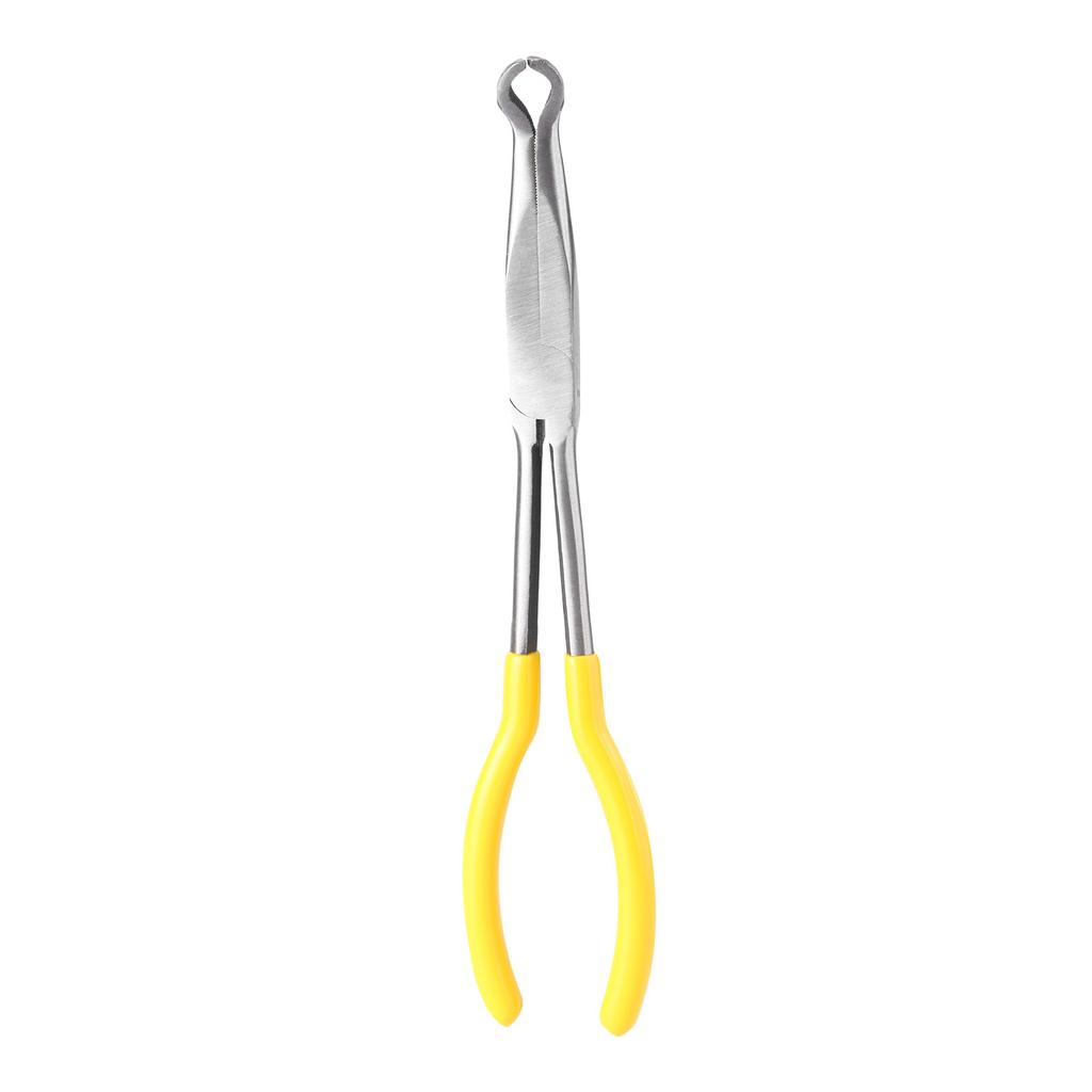 11Inch Long Nose Pliers Set, 6Pieces with Straight 25, 45, 90 Degree, Flat & Round Tips Removal Tool for Precisions Work