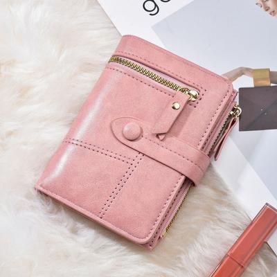 High Quality PU Leather Women Short Wallet Coin Purse