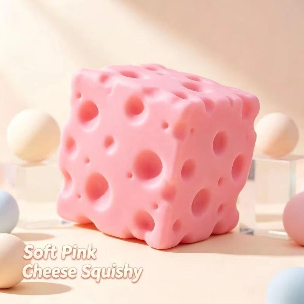 Moldable Cheese Block Squishy Toy Hand Relax Cheese Slow Rebound Toy Children's Gifts