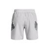 Under Armour Honeycomb Pattern Printed Embroidered Logo Drawstring Loose Fit Shorts Men Shorts White 1370416-014
