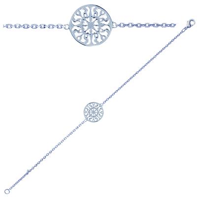 [M7603] - Silver Bracelet 'Carmen' - 15 Mm
