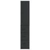 2 Piece Cabinet Set Black 33 x 34.5 x 87 cm Particleboard