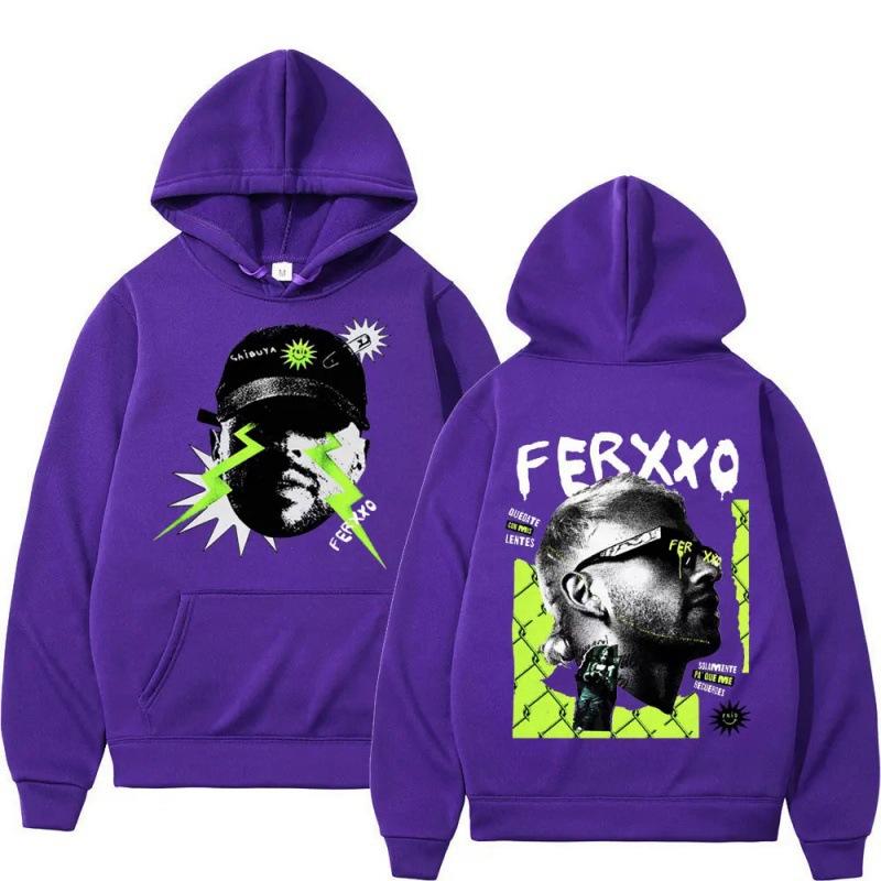 

Толстовка Feid Ferxxo Tour Casual Vintage XXXL фиолетовый