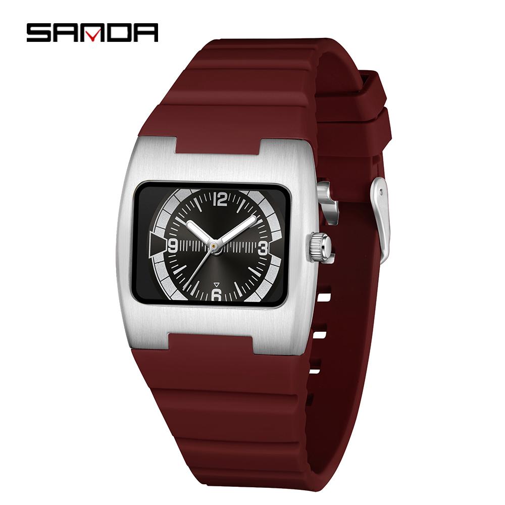 SANDA 3280 Fashion Men's Quartz Watch Creative Wristwatch Simple Waterproof Casual Watches for Man reloj hombre -2