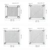 Aluminum Computer Fan Filter Grills Silver Black Axial Flow Fan Mesh Dust Cover  Computer Cooling