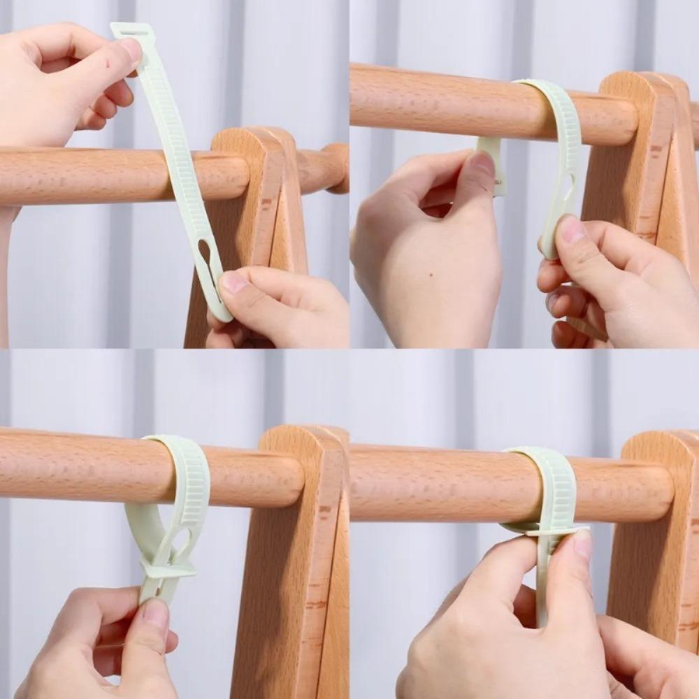 10 Stück Rutschfeste Fixier-Hängevorrichtung Winddicht Buntes Gestell Halter Neue Hängevorrichtung Schnalle