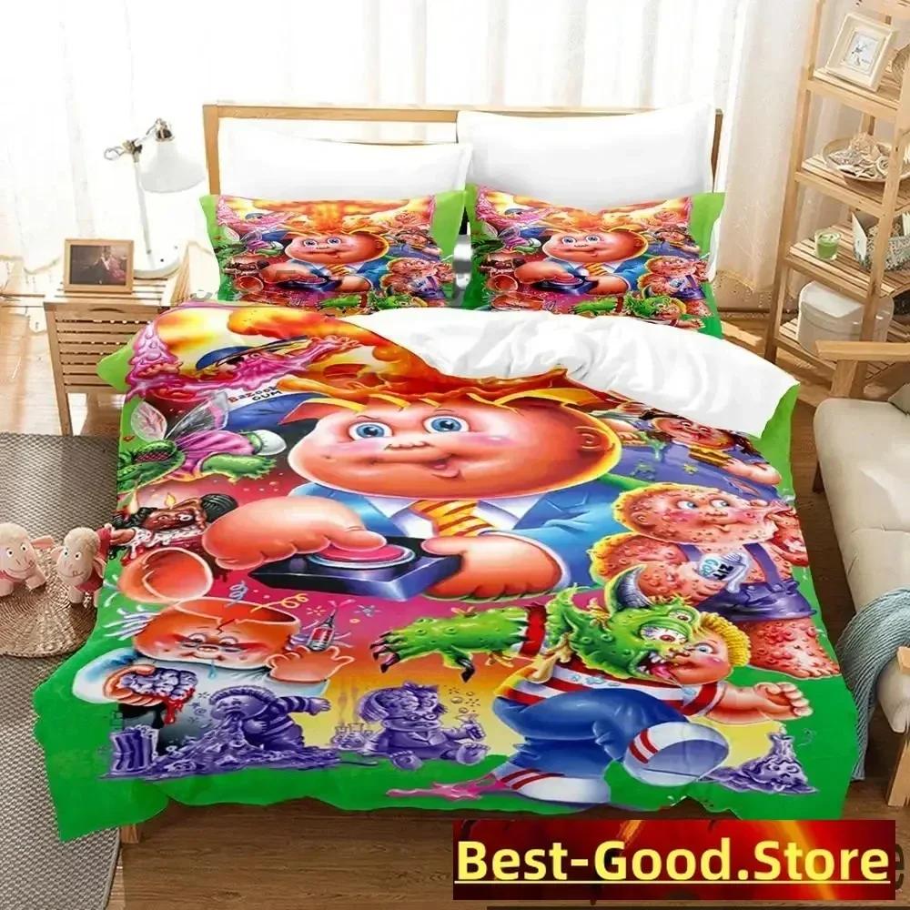 3D Garbage Pail Kids Bedding Set Printed Bed Set With Pillowcase Bed Duvet Cover Single Double Queen Super King Size Boys Adult