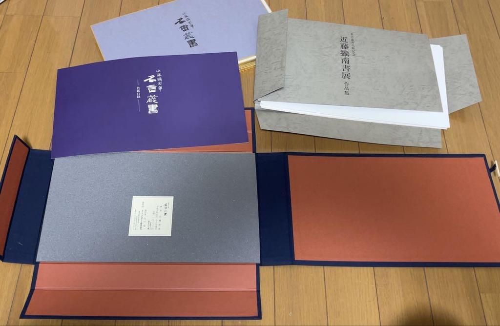 [USED] Kondo Setsun's calligraphy, famous quotes, limited edition, rare, calligraphy, colored paper