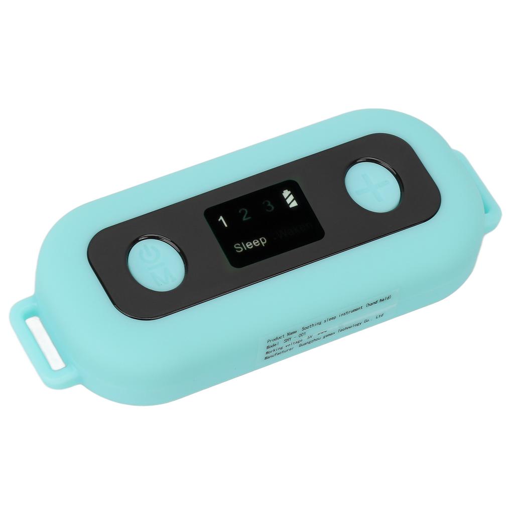 Sleep Instrument Smart Portable Light Weight Microcurrent Physics Handheld Sleep Device for Home Office School Green