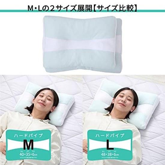 Nishikawa Sleep Fitness Pillow Washable Firm Hard Pipe Perfectly Fits Head Neck Shoulders Height Adjustable Suitable Back Side Sleeping 40X35X6cm EH