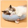 Cat Specific U-shaped Small Pillow To Protect Cervical Spine, Deep Sleep Small Cushion for Cats, Cat Pillow To Bite Pet Toys