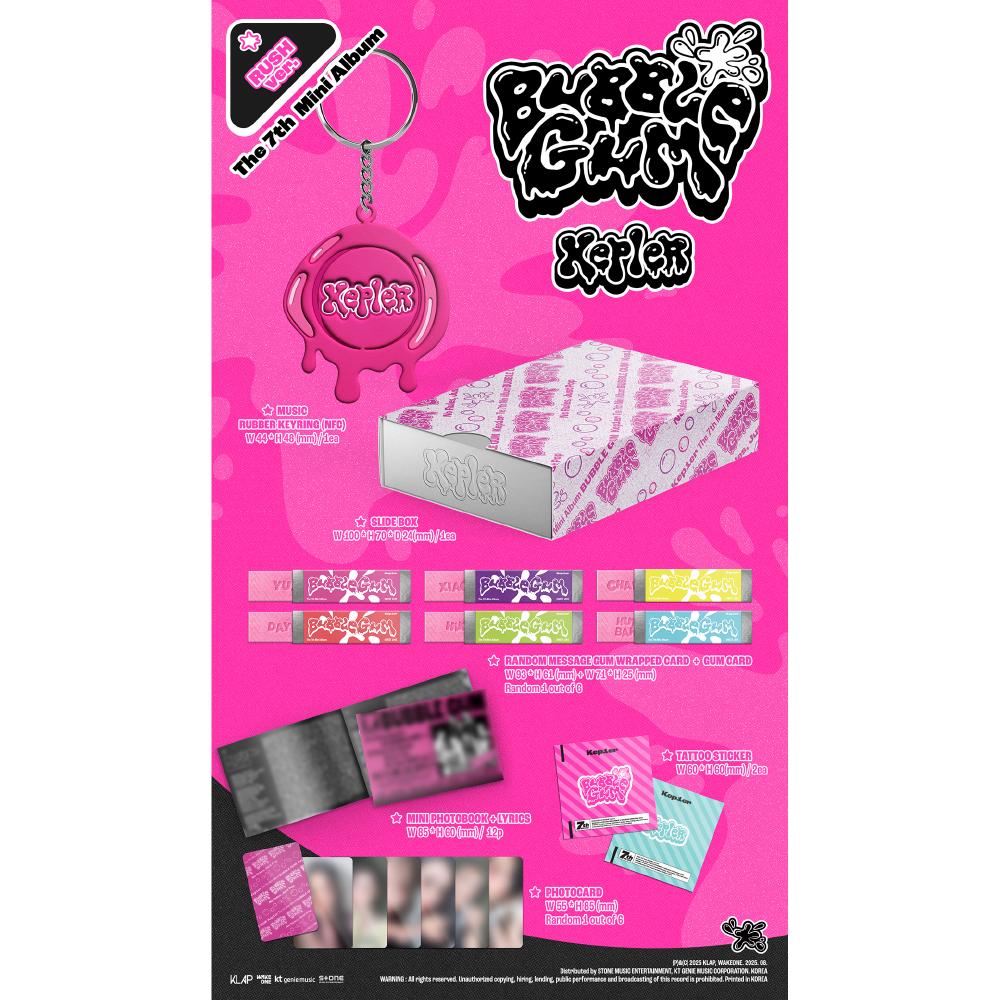 Předobjednávka 7. mini alba Kep1er BUBBLE GUM RUSH ver.