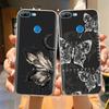 Phone Case For Honor 9 Lite Back Cover for Huawei Honor 9 Lite Cases Transparent Silicon TPU Protective Cats Flower Print Covers