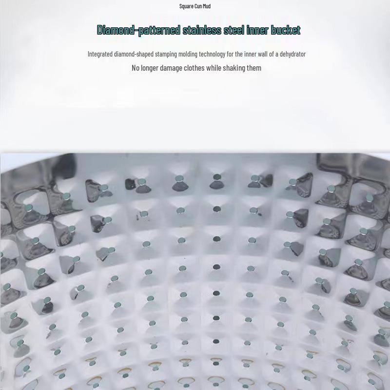 Large Capacity Quick Spin Dryer for Clothes - Single Speed Dehydrator for Small Spaces