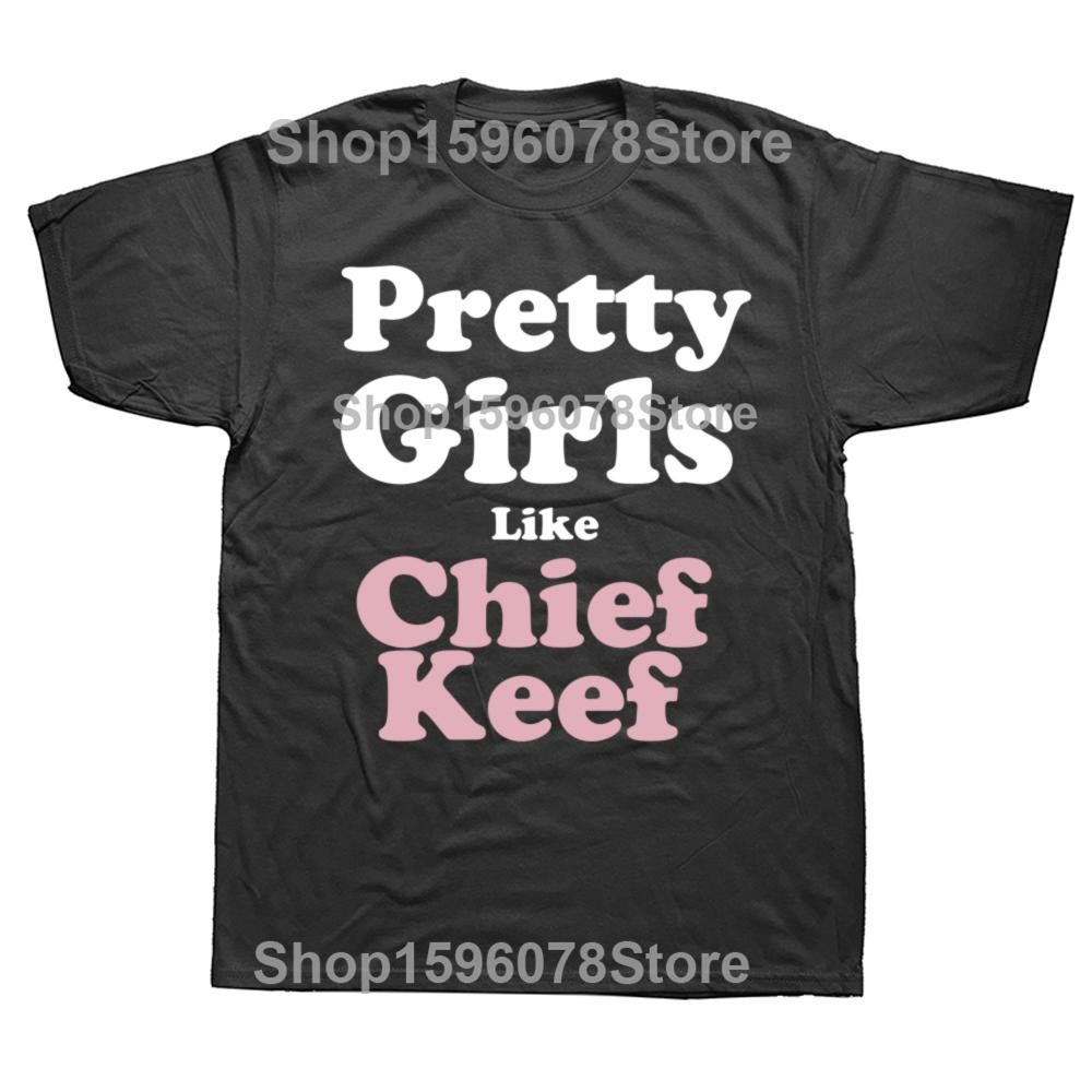 

Красивые девушки, как Chief Keef принт футболки мужские и женские эстетические модные рэп футболки унисекс хип-хоп свободные уличная футболка 4XL
